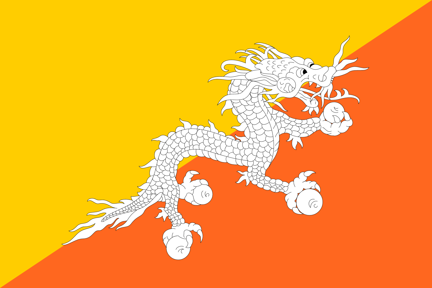 Bhutan Flag Meaning, History and Key Facts - The Facts Institute